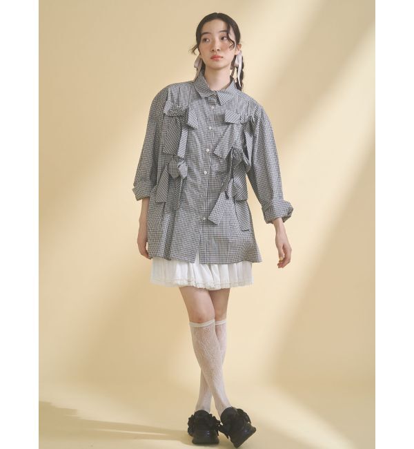 merry jenny「bon bon ribbon shirt」|シャツ・ブラウス|
