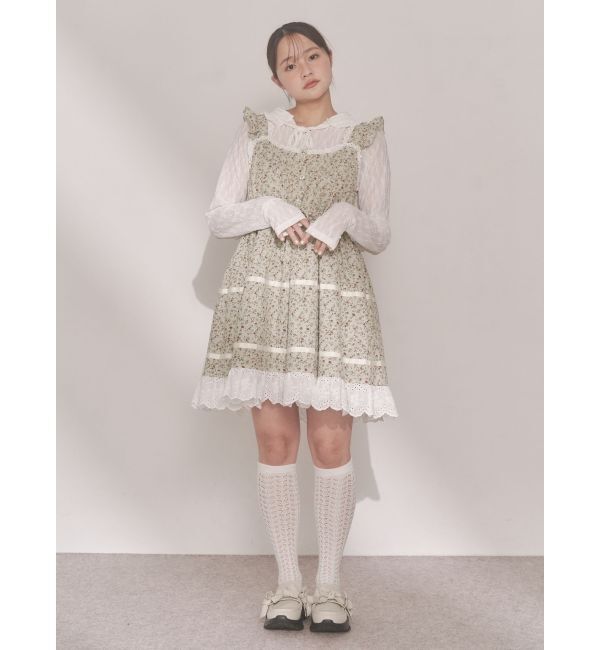 merry jenny「rabbitレースフードtops」|Tシャツ・カットソー|