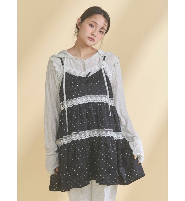 merry jenny「rabbitレースフードtops」|Tシャツ・カットソー|