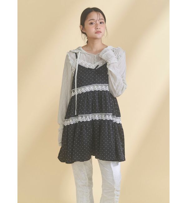 merry jenny「rabbitレースフードtops」|Tシャツ・カットソー|