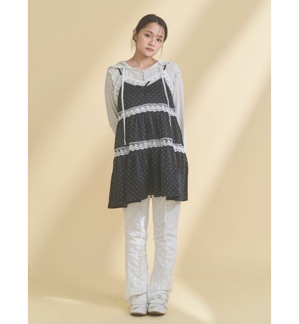 merry jenny「rabbitレースフードtops」|Tシャツ・カットソー|