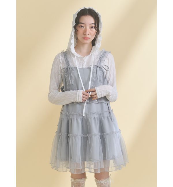 merry jenny「rabbitレースフードtops」|Tシャツ・カットソー|