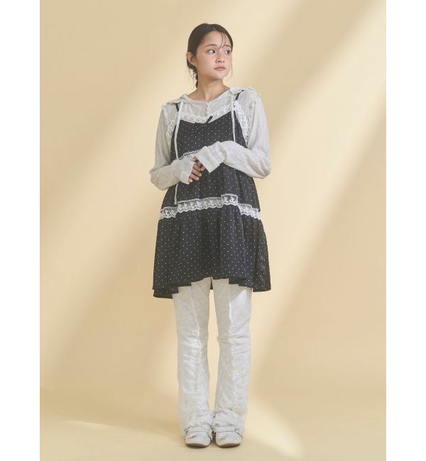 merry jenny「rabbitレースフードtops」|Tシャツ・カットソー|