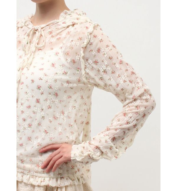 merry jenny「rabbitレースフードtops」|Tシャツ・カットソー|