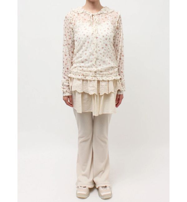 merry jenny「rabbitレースフードtops」|Tシャツ・カットソー|