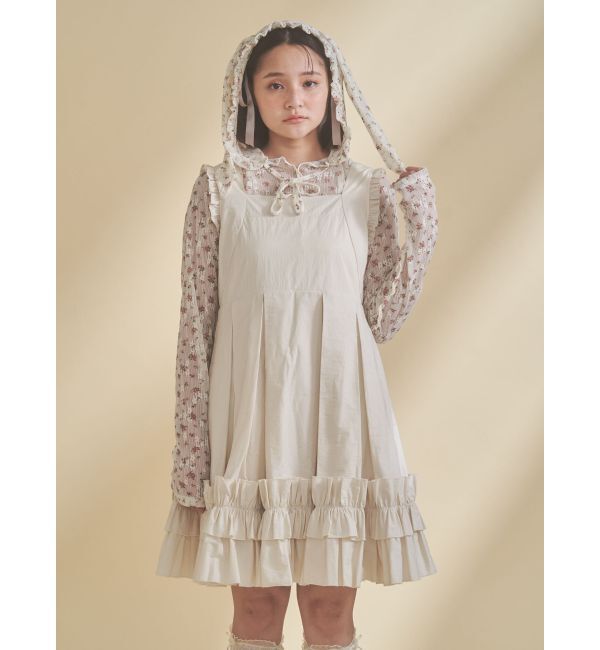 merry jenny「rabbitレースフードtops」|Tシャツ・カットソー|アイボリー