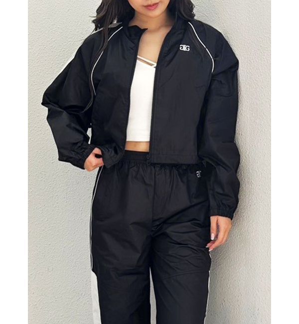 GYDA「【TINY】Symmetry GYDAラインショートトラックジャケット」|ブルゾン・スタジャン|