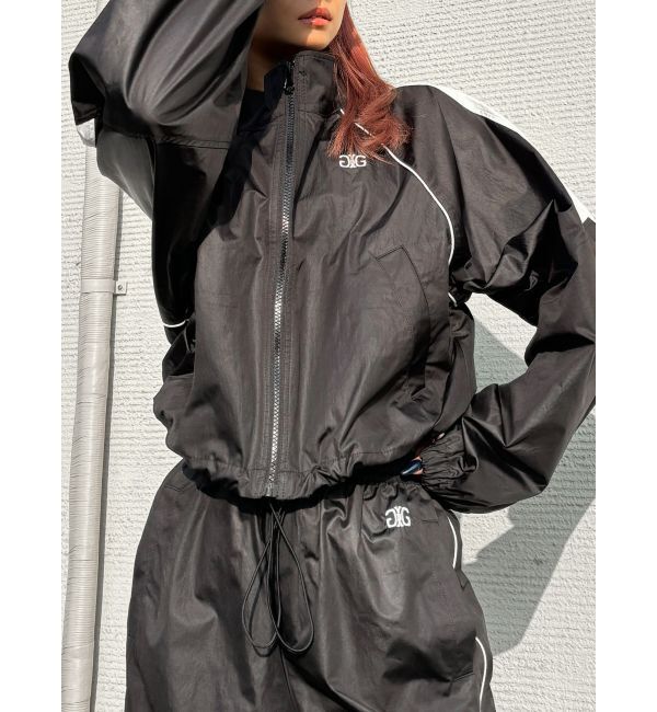 GYDA「【TINY】Symmetry GYDAラインショートトラックジャケット」|ブルゾン・スタジャン|