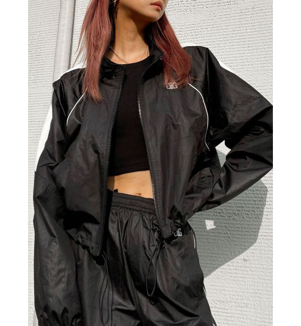 GYDA「【TINY】Symmetry GYDAラインショートトラックジャケット」|ブルゾン・スタジャン|