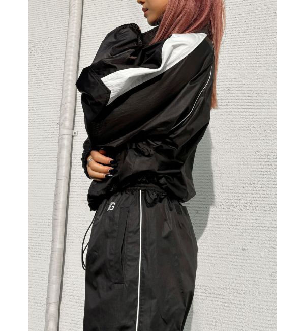 GYDA「【TINY】Symmetry GYDAラインショートトラックジャケット」|ブルゾン・スタジャン|