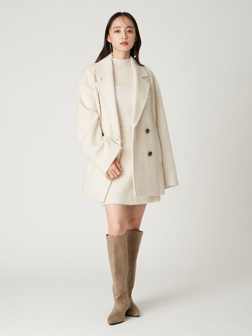 オーバーサイズウールシャギージャコット（FRAY I.D）｜ルミネの