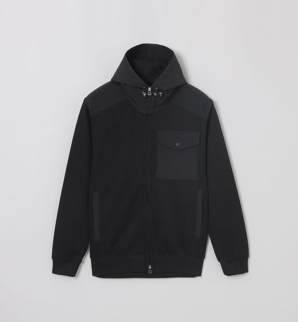 MACKINTOSH PHILOSOPHY「クォーターゲージニット コンビパーカー」|ブルゾン・スタジャン|ブラック