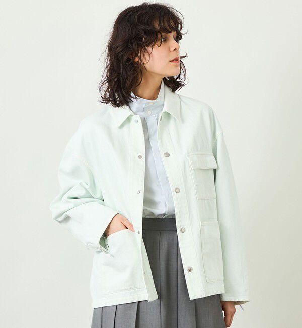 MACKINTOSH PHILOSOPHY「【GREY LABEL】デニムワークジャケット」|ブルゾン・スタジャン|ライトブルー