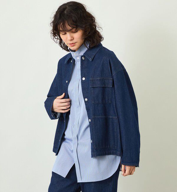 MACKINTOSH PHILOSOPHY「【GREY LABEL】デニムワークジャケット」|ブルゾン・スタジャン|ネイビー