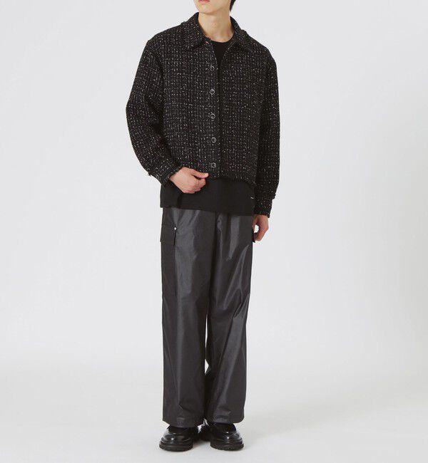  「モノトーンツイードブルゾン」|ブルゾン・スタジャン|