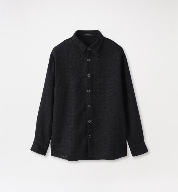  「ファニーツイードオーバーシャツ」|シャツ・ブラウス|ブラック
