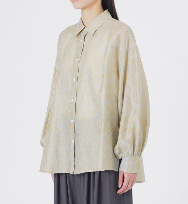  「ジャカードバックボタンオーバーシャツ」|シャツ・ブラウス|