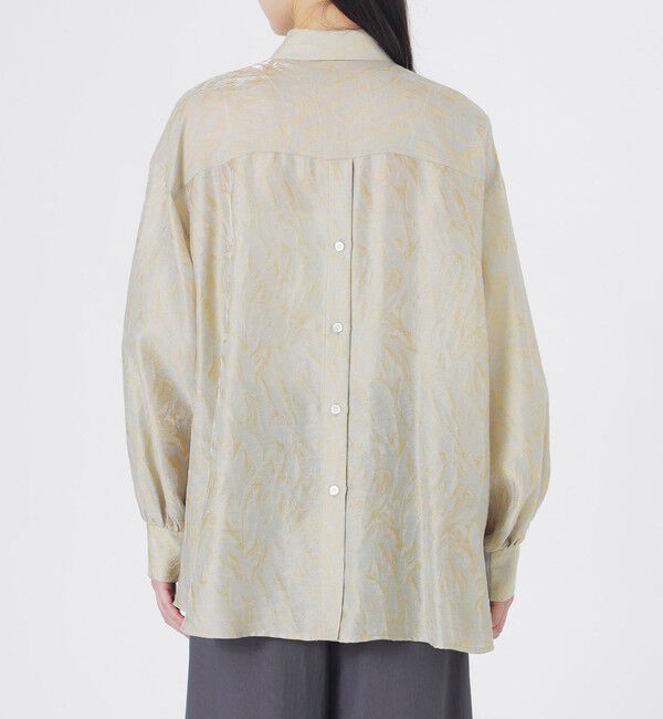  「ジャカードバックボタンオーバーシャツ」|シャツ・ブラウス|