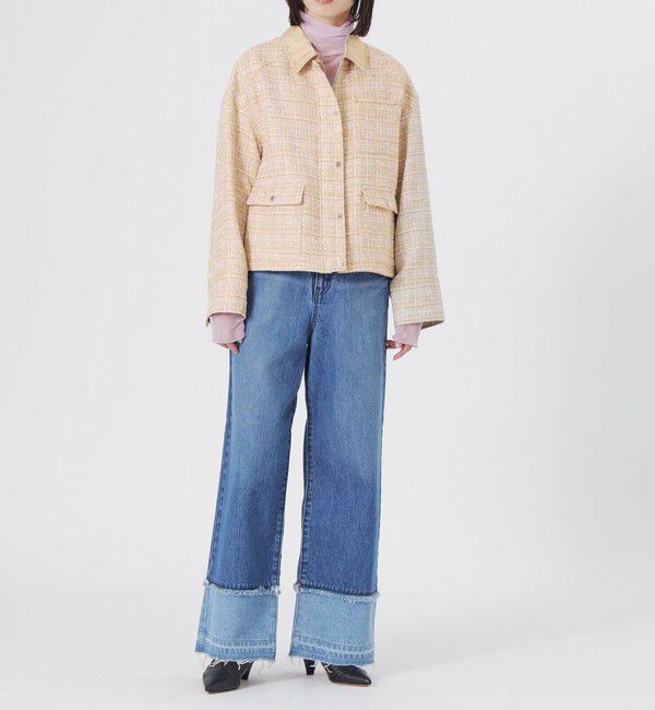  「ツイードワークブルゾン」|ブルゾン・スタジャン|