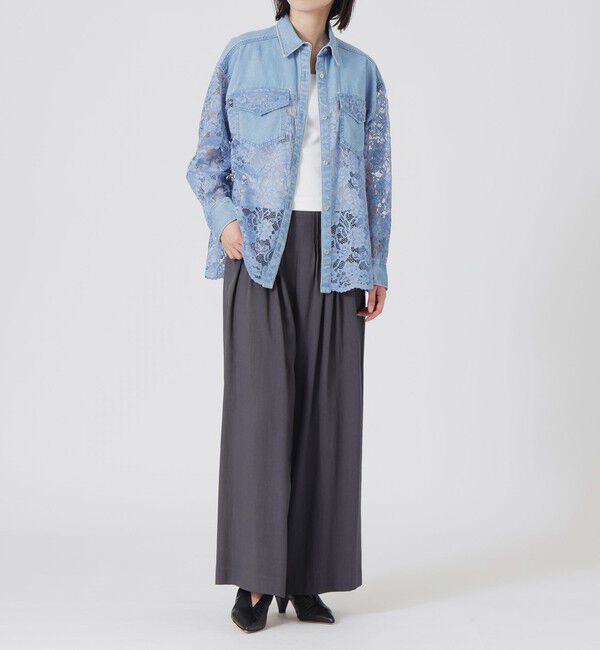  「レースコンビシャツ」|シャツ・ブラウス|