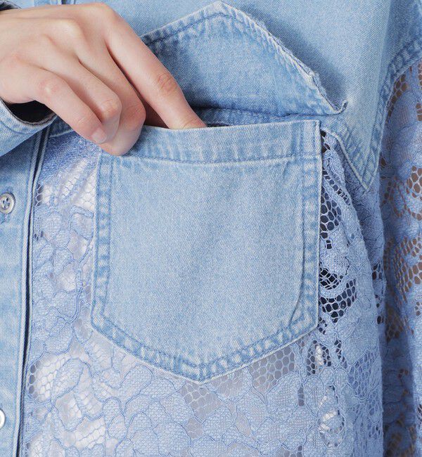  「レースコンビシャツ」|シャツ・ブラウス|