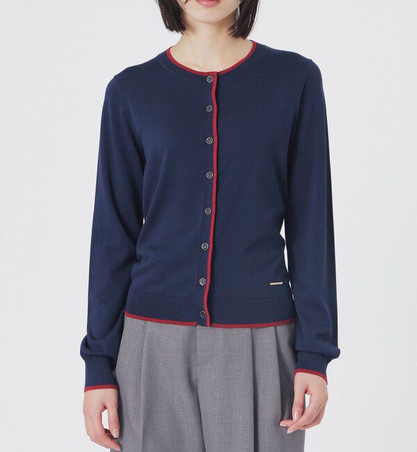  「パイピングニットカーディガン」|ニット・セーター|