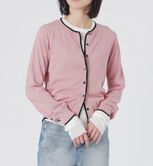  「パイピングニットカーディガン」|ニット・セーター|