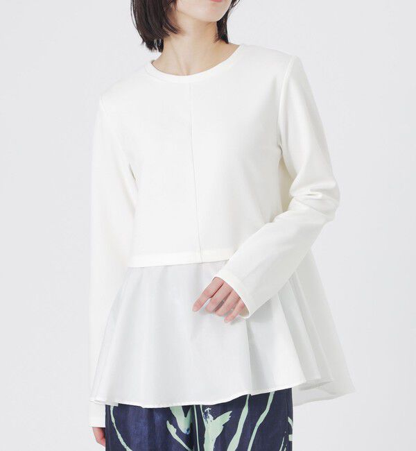  「ドッキングペプラムプルオーバー」|Tシャツ・カットソー|