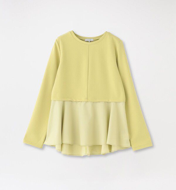  「ドッキングペプラムプルオーバー」|Tシャツ・カットソー|イエロー5