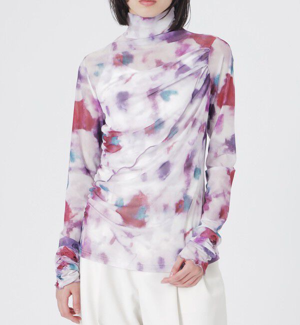  「ニュアンスプリントシアープルオーバー」|Tシャツ・カットソー|