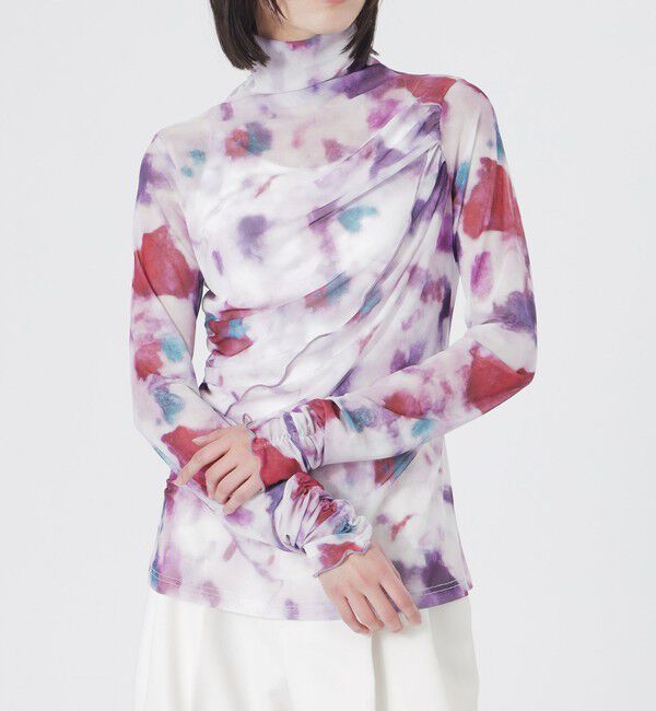  「ニュアンスプリントシアープルオーバー」|Tシャツ・カットソー|