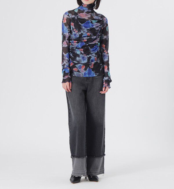  「ニュアンスプリントシアープルオーバー」|Tシャツ・カットソー|