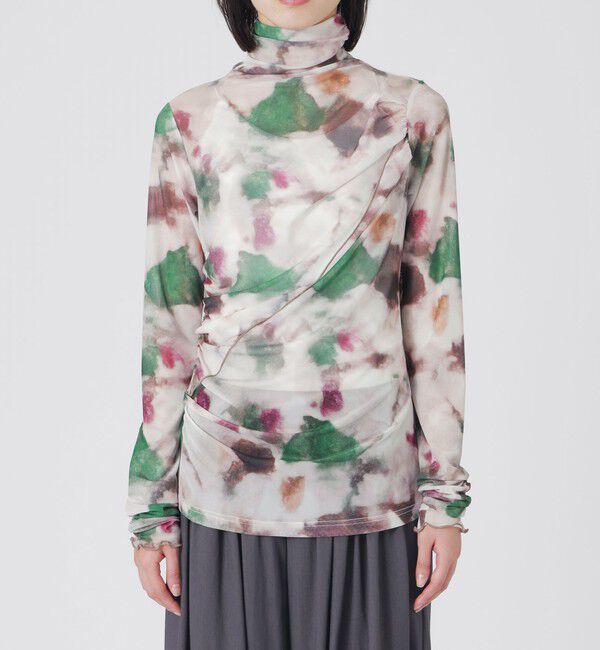  「ニュアンスプリントシアープルオーバー」|Tシャツ・カットソー|