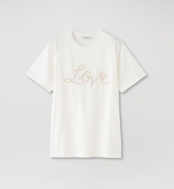  「LOVEコード刺繍Tシャツ」|Tシャツ・カットソー|ホワイト2