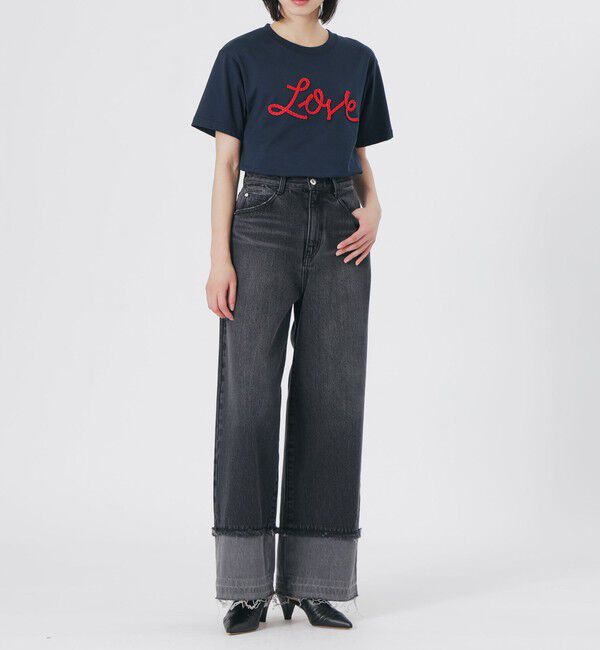  「LOVEコード刺繍Tシャツ」|Tシャツ・カットソー|