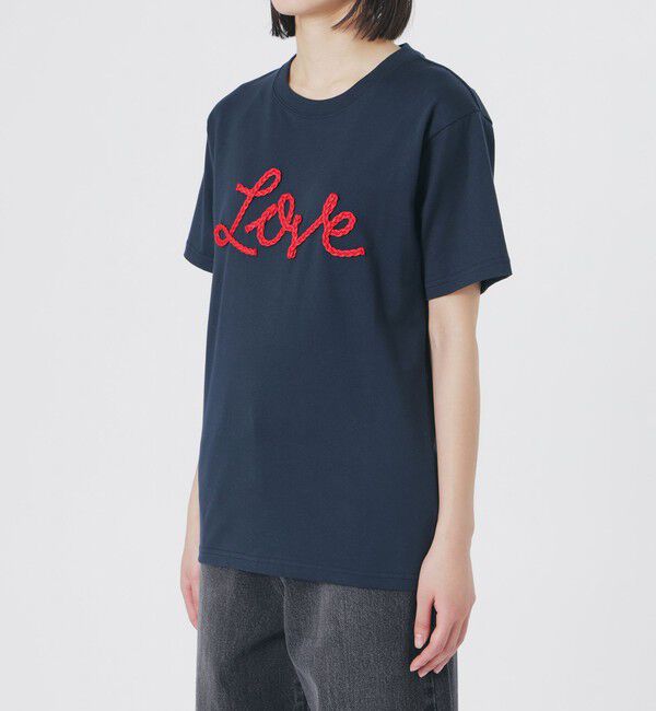  「LOVEコード刺繍Tシャツ」|Tシャツ・カットソー|