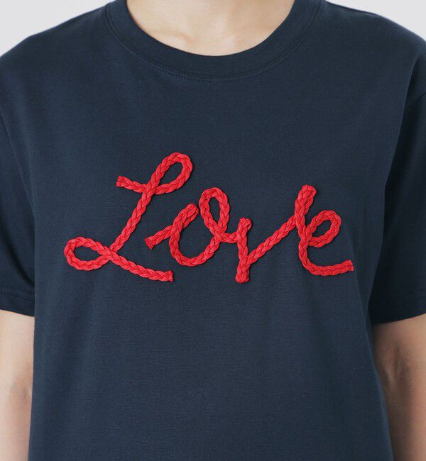  「LOVEコード刺繍Tシャツ」|Tシャツ・カットソー|