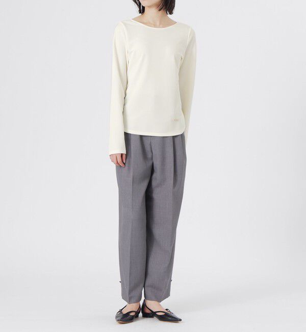  「コードピケバックオープントップス」|Tシャツ・カットソー|