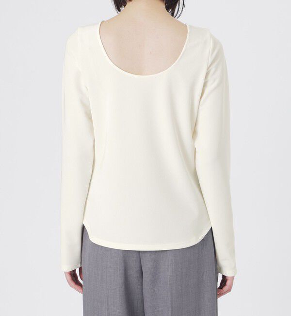  「コードピケバックオープントップス」|Tシャツ・カットソー|