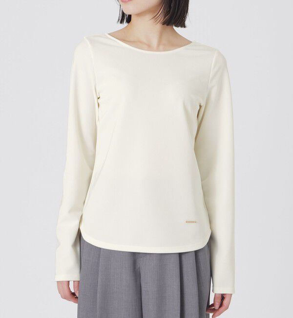  「コードピケバックオープントップス」|Tシャツ・カットソー|