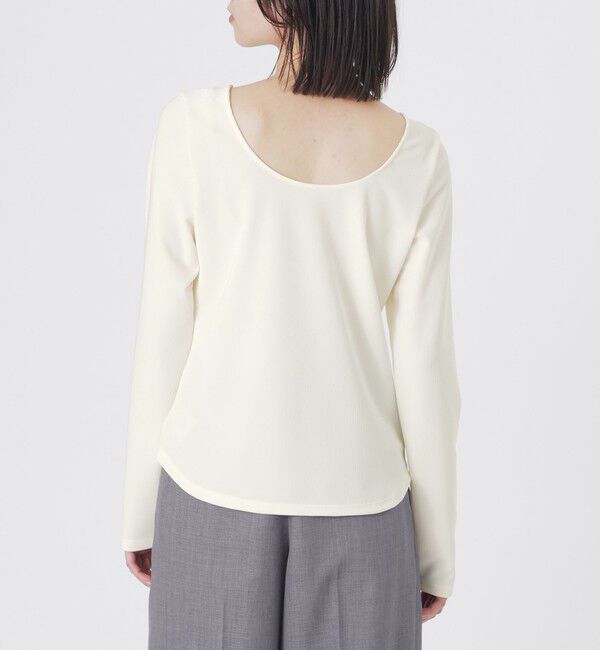  「コードピケバックオープントップス」|Tシャツ・カットソー|