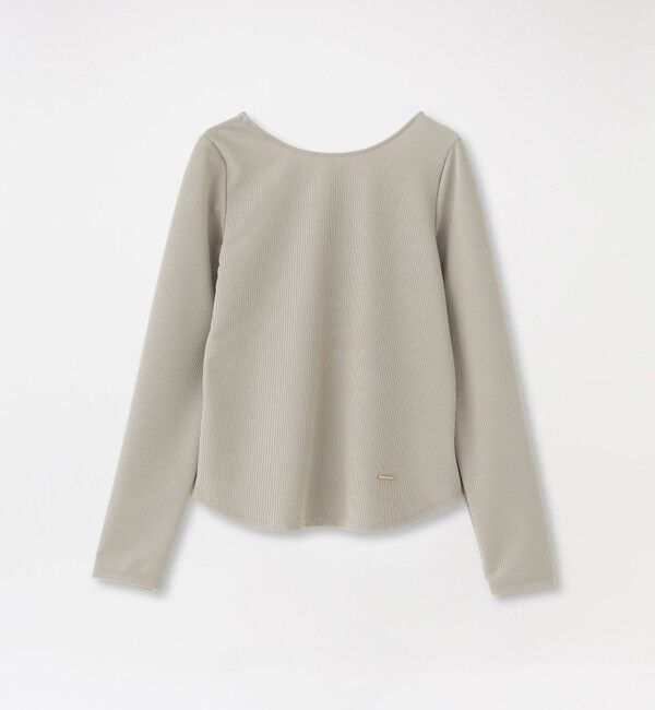  「コードピケバックオープントップス」|Tシャツ・カットソー|ベージュ