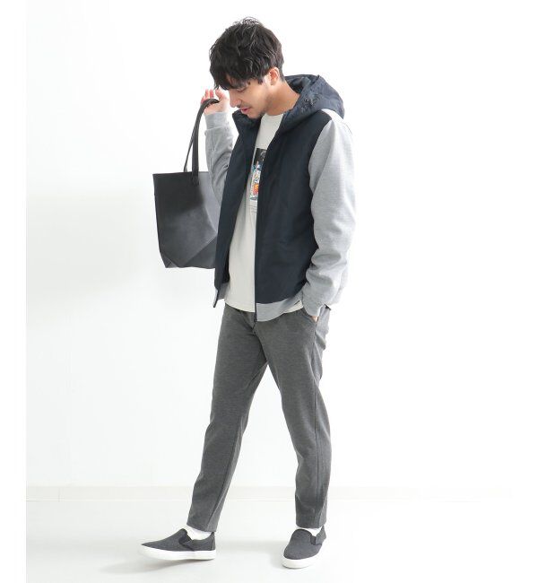 ikka「sorona コンビ中綿ジップパーカー」|ブルゾン・スタジャン|