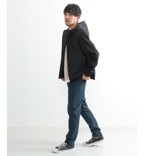 ikka「sorona コンビ中綿ジップパーカー」|ブルゾン・スタジャン|