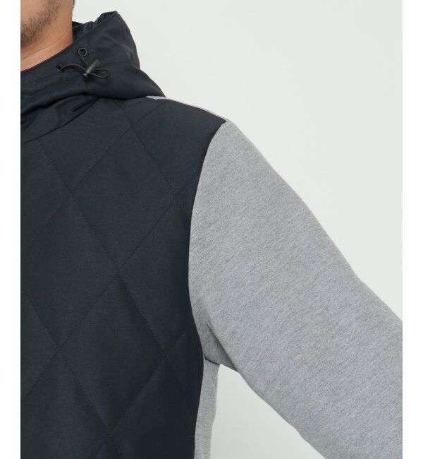 ikka「sorona コンビ中綿ジップパーカー」|ブルゾン・スタジャン|