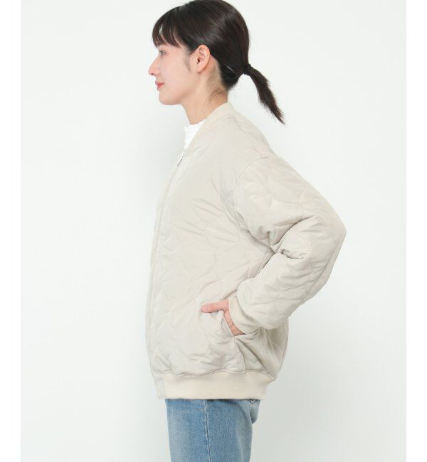 ikka「2WAYキルトMA-1」|ブルゾン・スタジャン|