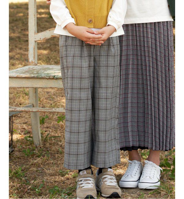 ikka kids「レースアップワイドパンツ（120~160cm）」|その他|