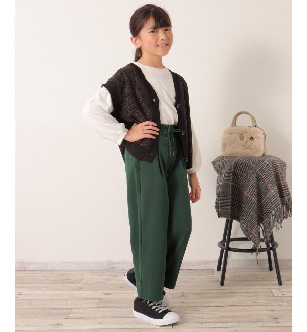 ikka kids「レースアップワイドパンツ（120~160cm）」|その他|