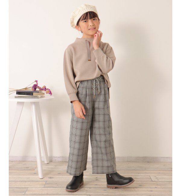 ikka kids「レースアップワイドパンツ（120~160cm）」|その他|