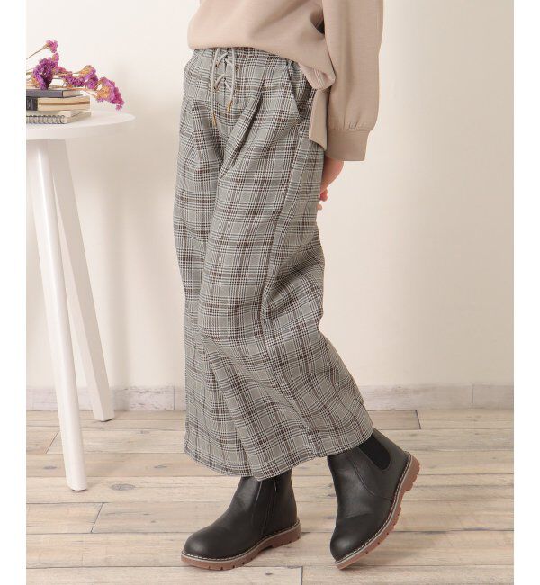 ikka kids「レースアップワイドパンツ（120~160cm）」|その他|